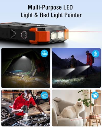 High-Capacity 42800 m Ah Solar Power Bank – Ultimate Outdoor Portable Charger with Wireless Fast Charging & Dual LED Flashlights for i Phone, Samsung, and More – Eco-Friendly Energy Solution Designed for Adventure Seekers