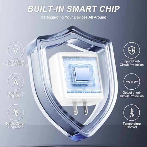 High-Efficiency 45 W USB-C Charger for i Phone 16 Pro Max – Rapid Charging Block with 6.6 FT Type C Cable, Universal Compatibility with i Pad and Galaxy Devices, Sleek Portable Design for On-the-Go Power Solutions