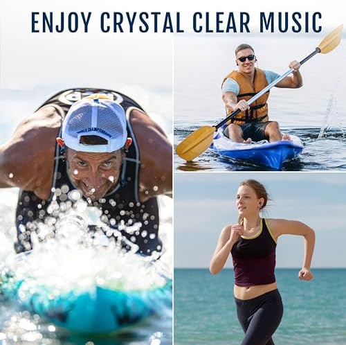 Revolutionize Your Workout with H2 O Audio Surge S+ Waterproof Sport Earbuds – IPX8 Rated, In-Ear Noise Cancelling Design for Athletes – Sweatproof, Short Cord for Unmatched Comfort in Swimming, Running, and Cycling – Compatible with i Pods and MP3 Players for Ultimate Versatility