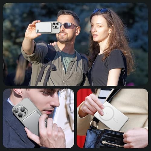 Ultra-Slim 5000 m Ah Magnetic Power Bank with Built-In USB-C Cable – 22.5 W Fast Charging Solution for i Phone 16/15/14/13, Samsung Galaxy, and Android Devices – Lightweight Design, Smart Thermal Regulation, and Universal Compatibility for Effortless On-the-Go Charging