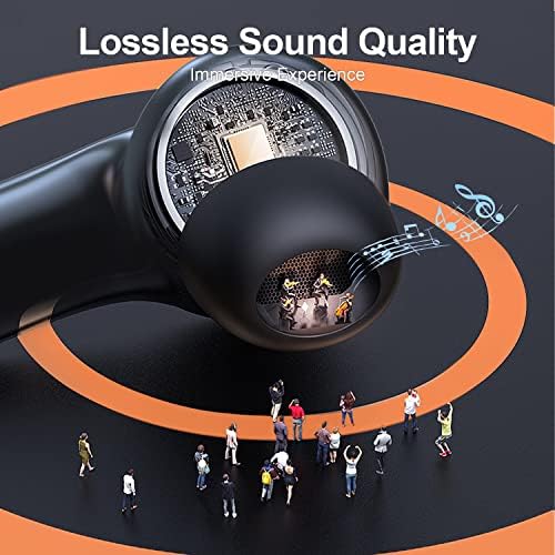 ZIUTY 2025 Wireless Earbuds – 50-Hour Playtime Bluetooth 5.3 Headphones with Deep Bass for HD Stereo Sound, IPX5 Waterproof for Active Lifestyles, Ergonomic Fit with Built-in Mic for Seamless i Phone & Android Connectivity – Elevate Your Audio Journey