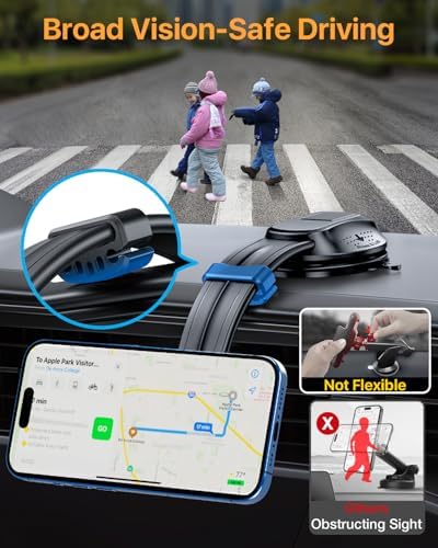Revolutionize Your Driving Experience with the 2025 Ultra Strong Vacuum Magnetic Car Phone Holder – 360° Rotatable Mount for Mag Safe & All Smartphones, Unmatched Stability & Sleek Design for Dashboard, Windshield, or Vent Use, Ideal for i Phone 16 Pro Max, 15, 14 & Android Devices – Effortless Installation with Supreme Suction Power