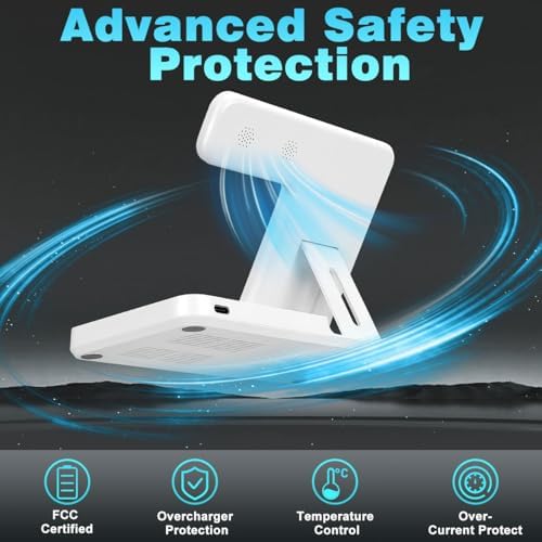 Ultimate 3-in-1 Magnetic Charging Station: Fast Charging Dock for i Phone 12-16, Apple Watch & Air Pods Pro – Foldable Design for On-the-Go Convenience and Enhanced Compatibility (White)