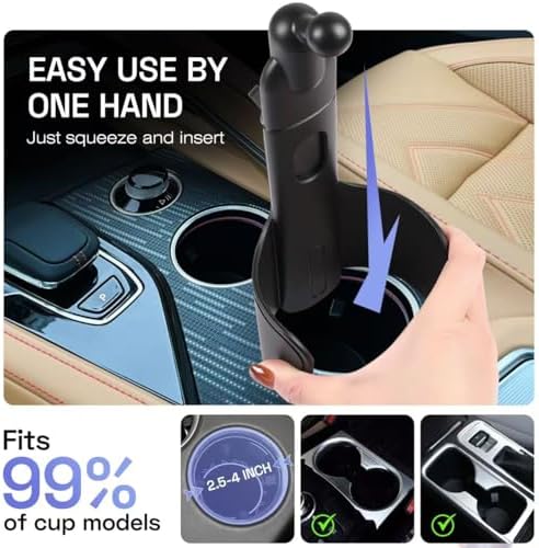 Transform Your Driving Experience with the 3-in-1 Wireless Car Charger Cup Holder Phone Mount – 15 W Fast Charging, Effortless Auto-Clamping, Universal Compatibility for i Phone & All Smartphones – The Ultimate Convenience for On-the-Go Power and Accessibility