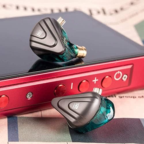 KZ ZSN Pro Hybrid In-Ear Earbud Headphones – High-Fidelity Audio with Dynamic Driver & Balanced Armature, Stylish Metal Faceplate, Detachable Cable for Custom Connectivity – Perfect for i Phone & Android Use, Ideal for Fitness & Everyday Listening (Blue, No Mic)