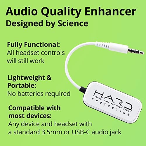 Elevate Your Audio Experience with the Shield Your Body EMF Blocker Headset – Advanced Radiation Protection for 5 G Devices, Enhanced Sound Quality, and Air Tube Technology for Health-Conscious Listeners, Compatible with Standard 3.5 mm Headphones – Lightweight, Durable, and Ideal for Everyday Use