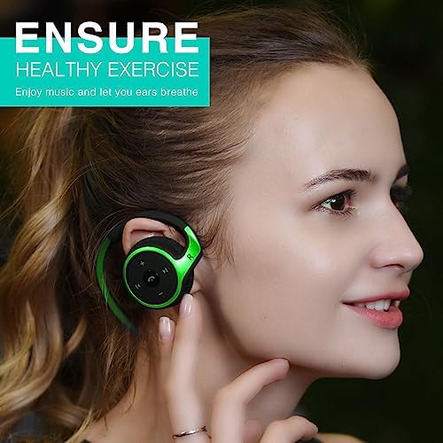 Compact Sports Bluetooth Headphones – Ergonomic Wrap-Around Wireless Earphones with Built-In Microphone, Exceptional Sound Quality, 12-Hour Battery Life, Foldable Design for Easy Portability, Perfect for Active Lifestyles – Black