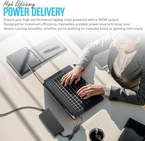 High-Performance 45 W USB-C Dell Laptop Charger – UL Certified Fast Charging Adapter for XPS, Latitude, and Inspiron Models – Exceptional 5 V/20 V 2.25 A Power Delivery with Global Voltage Support – Reliable and Versatile Power Solution for On-the-Go Professionals