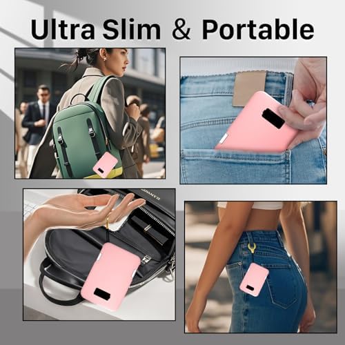 Ultra-Slim 5000 m Ah Portable Charger with Built-in Cables – Travel-Friendly Power Bank for i Phone & Android Devices – Lightweight, Efficient, and Universally Compatible External Battery Pack – High-Speed Charging with Multiple Safety Protections – Perfect for Daily Use and Emergency Power Needs – Ideal for Travelers and On-the-Go Charging Solutions
