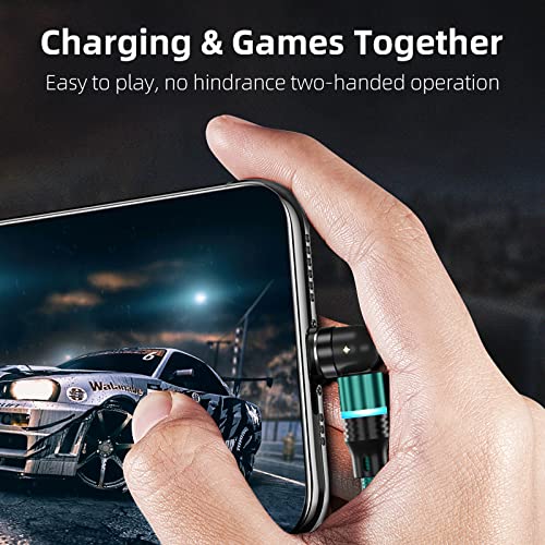 Premium 4-Pack Magnetic Charging Cables – 6.6 ft Nylon Braided 3-in-1 USB Charger for Micro USB, Type C & i OS Devices with Innovative 360-Degree Rotatable Connector for Effortless, Tangle-Free Fast Charging & Unmatched Durability – Ideal for Home, Office & Travel Use