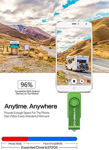 Wansenda 128 GB USB C Dual Connector Flash Drive – High-Speed USB 3.0/3.1 Memory Stick for Effortless Data Transfer on Android, PC, and Mac – Compact and Durable Storage Solution for Photos, Videos, and Files