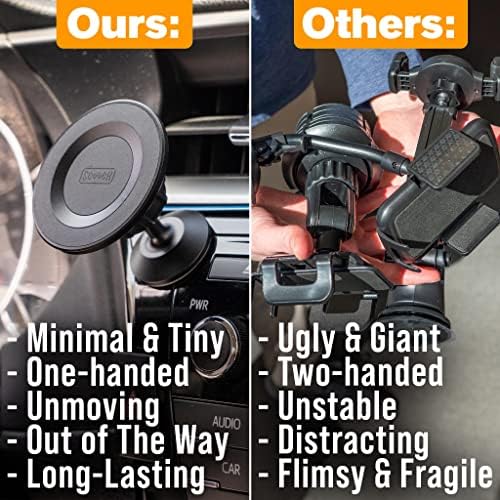 Revolutionary Scooch Wingmount Magnetic Phone Mount for Cars – Ultimate Hands-Free Smartphone Holder with Strong Magnet for Dashboard, Adjustable Viewing Angles, Compatible with All Smartphone Models and Cases – Enhance Your Driving Safety and Convenience (2022 Model)