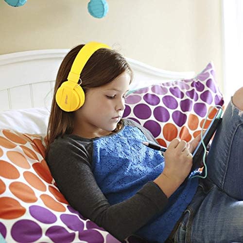 Gorsun Pink Adjustable Kids Headphones – Lightweight Stereo Earphones for Toddlers, Customizable Fit for Growing Ears, Durable Design for Learning & Play, Ideal for All Devices, Protect Hearing with Volume Limiting Features