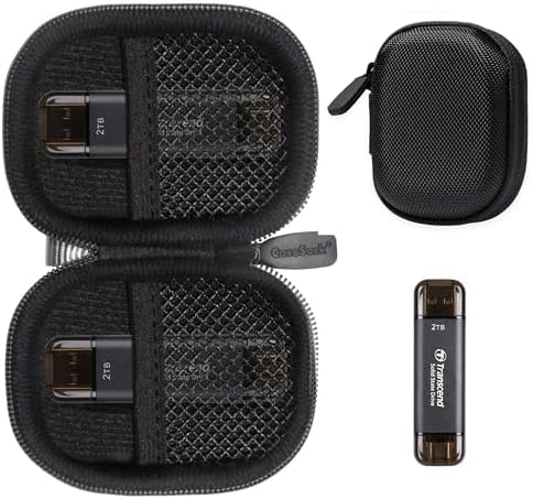 Sleek Case Sack for Transcend ESD310 SSDs – Ultimate Protection for 2 TB, 1 TB, 512 GB, 256 GB, and 128 GB Portable USB Drives – Shockproof & Lightweight Storage Solution for On-the-Go Data Security