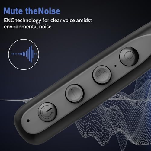 Revolutionary Neckband Bluetooth Earbuds with Bluetooth 5.3 – 80-Hour Playtime, IPX6 Waterproofing for Ultimate Durability, Immersive Deep Bass Sound, Magnetic Storage for Hassle-Free Use – Perfect for Gym, Running, and Travel Enthusiasts