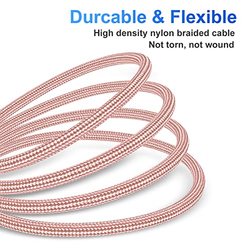 Ultimate i Phone Charger Cord Set – 4 Pack (1.5/3/6/6 FT) | MFi Certified Lightning Cables for Fast Charging | Compatible with i Phone 13, 12 Pro Max, Mini, 11 Pro, XS, XR, X, 8, 7 Plus, 6 s, 6 SE (2020), i Pad, i Pod | Durable Nylon Braided Design for Tangle-Free Convenience | Elevate Your Charging Experience with Enhanced Compatibility and Speed