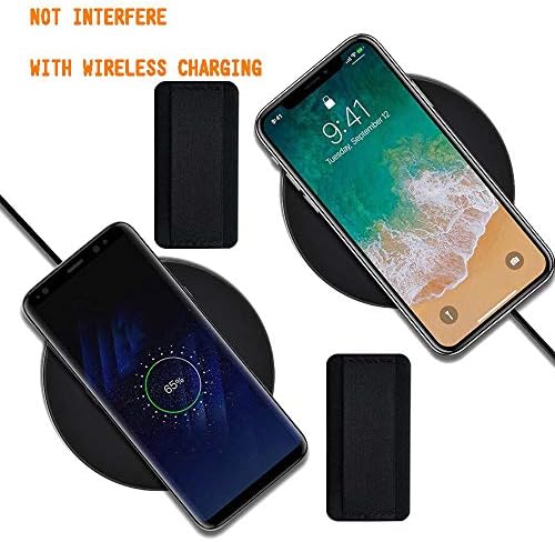 Universal Ergonomic Phone Grip Holder for One-Handed Control – Wireless Charging Compatible Finger Strap – 3-Pack of Durable Smartphone Accessories in Stylish Black – Perfect for Active Lifestyles & Effortless Multitasking