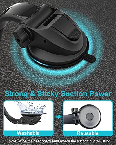 Revolutionary Dashboard Tablet Holder for Truck & Vehicle Use – Ultra-Strong Suction Cup Mount with Adjustable Arm for i Pad 11, Mini, Air 5, Galaxy Tabs, Z Fold & Smartphones – Versatile 4-11″ Device Compatibility for Safe Navigation and Streaming