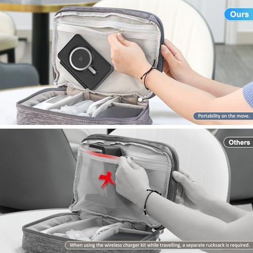 Elevate Your Charging Game with the Ultimate 3-in-1 Wireless Charger – Fast Magnetic Charging Station for i Phone 16, Compatible with i Phone 15, 14, 13, 12 Pro Max, Air Pods 4/3/Pro & Apple Watch – Perfect for Travel & Daily Use, Streamlined Design for Effortless Organization and Enhanced Efficiency