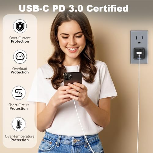 Premium 35 W Ga N Dual Port Fast Wall Charger – Compact USB-C & USB-A Charging Solution for i Phone 15/14/13/Pro/Max and Samsung Galaxy S24/S23/S22/S21 – Stylish Black Finish for Ultimate Portability and Versatile Device Compatibility