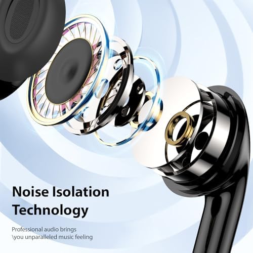 Premium USB C Earbuds for i Phone & i Pad – Superior Hi-Fi Stereo Headphones with Advanced Noise Isolation, Integrated Microphone, and Effortless Volume Control – Ideal for Audiophiles and Creative Professionals – Lightweight Ergonomic Design for Ultimate Comfort and Seamless Device Compatibility