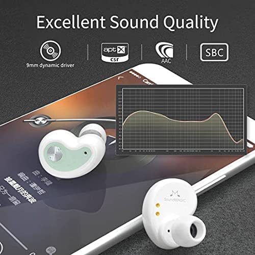 Discover Unmatched Audio Freedom with Sound MAGIC TWS30 G2 True Wireless Earbuds – Premium Bluetooth In-Ear Headphones Featuring Hi-Fi Stereo Sound, Waterproof Durability, and an Exceptional 30-Hour Battery Life in Sleek White – Perfect for Music Lovers and Active Lifestyles with Enhanced Bluetooth Compatibility and Built-In Microphone for Crystal Clear Calls.