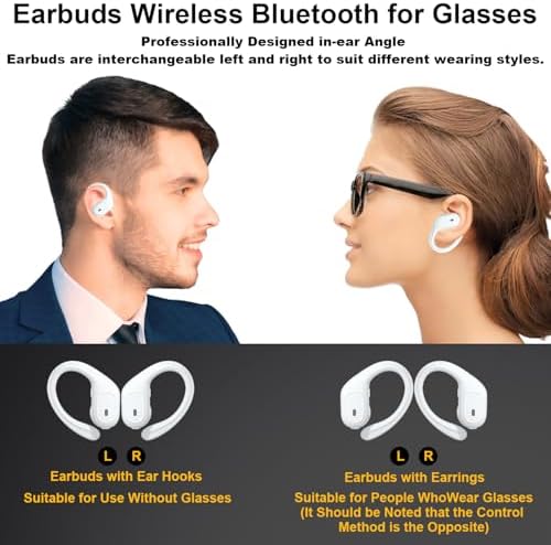 Ultimate Sport-Ready Bluetooth Earbuds with 90-Hour Battery Life – Deep Bass Audio, IPX7 Waterproof Protection, Secure Earhook Design, LED Charging Case for Seamless i OS & Android Connectivity