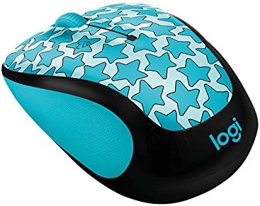 Vibrant Twinkle Teal Logitech Doodle Collection M325 c Wireless Optical Mouse – Ergonomic Design for Ultimate Comfort, 5 Customizable Buttons, Long Battery Life & Reliable 2.4 GHz Connectivity for Enhanced Productivity and Style in Your Workspace