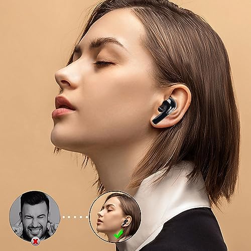 CERRXIAN Wireless Red Earbuds with LED Charging Case – High-Fidelity Stereo Sound for i OS & Android Devices, Perfect for Gaming, Fitness, and Everyday Use – Ergonomic Design for Secure Fit and Long Battery Life
