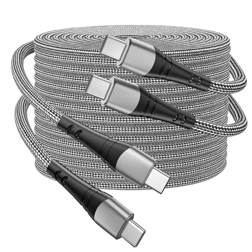 Dayaoncy 10 FT Pink USB C Charger Cable – Dual Pack of Fast Charging Cables with 100 W Power Delivery for i Phone 15/16 Pro Max, Android Devices, Tablets, and Laptops – Superior Durability and Stylish Design for Ultimate Convenience