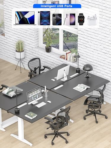 Recessed Dual-Sided Power Strip with 65 W USB-C Fast Charging Ports and USB-A Outlet – Discreet Charging Station for Furniture, Side Tables, and Desks with 6 ft Swivel Cord for Enhanced Flexibility and Compatibility