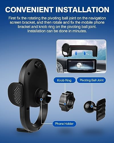 Experience Unmatched Convenience with the Autorder Custom Fit Phone Holder for 2019-2022 Mercedes-Benz C-Class, GLC, and 2021-2022 V-Class – Hands-Free 360-Degree Rotating Mount for 10.25″ Screens – Securely Access GPS, Music & Calls Effortlessly – Premium Quality Car Phone Cradle for Ultimate Compatibility and Style – Enhance Your Driving Safety with Easy Installation and Durable Design – Perfect Accessory for Modern Mercedes-Benz Owners