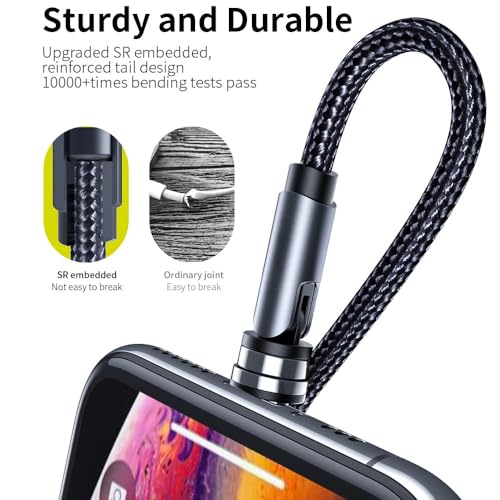 Ultimate 7-Pack LED Magnetic USB C Charging Cables – High-Speed 3-in-1 Solution for Micro USB, Type C & i Products – Versatile Lengths (1.6 ft to 10 ft) for Home, Office & Travel – Enhanced Charging with Illuminated Status Indicator – Simplify Your Tech Life Today!