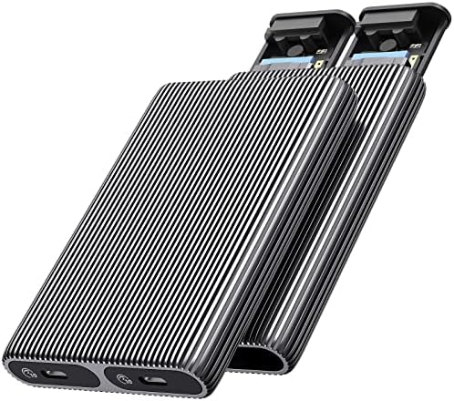 ORICO Dual M.2 NVMe SSD Docking Station – High-Speed USB 3.2 Gen2 Aluminum Adapter for PCIe M-Key & B&M Key SSDs (2230/2242/2260/2280), Tool-Free Design, Up to 4 TB Storage Capacity – Ultimate Performance & Versatility for Tech Enthusiasts