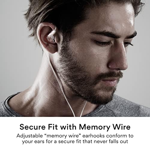 MEE audio M6 Sport Wired Earbuds – Premium Noise-Isolating Headphones with Dynamic Bass Sound, Sweatproof Design for Running and Workouts, Memory Wire Earhooks for Ultimate Comfort, 3.5 mm Jack Compatibility (Black) – Elevate Your Active Lifestyle with Unmatched Audio Quality