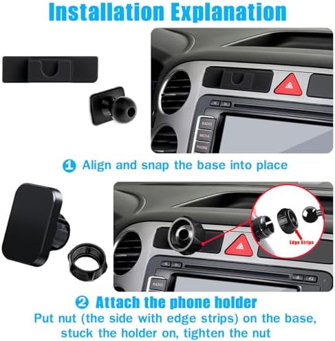 Experience Unmatched Convenience with the Premium Adjustable Car Phone Holder for Volkswagen Tiguan (2009-2017) – Hands-Free Magnetic Dash Mount for All Smartphones, Elevate Navigation and Connectivity Effortlessly