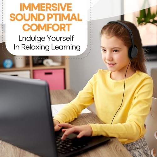 Bulk 25 Pack Kids Wired Headphones – Durable Adjustable Earphones for Classroom Learning, Ideal for Students and Toddlers – Enhanced Compatibility with Tablets and Computers – Comfortable Fit for Extended Use in Group Settings