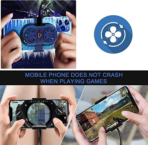 Neveika Phone Cooler, Cellphone Radiator with Dual Semi-Conductor Cooling Chip, Mobile Phones with a Width of 6 to 8 cm for Tiktok Live Streaming, Outdoor Vlog, Mobile Gaming. – Enhanced Compatibility and Speed