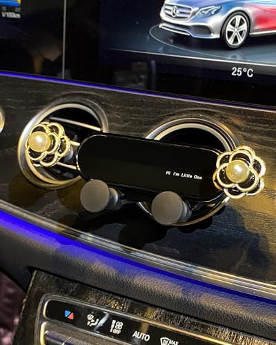 Elegant White Flower Air Vent Phone Holder by BNTR – Stylish Car Cellphone Mount for Smartphones, Perfect Stocking Stuffer Gift – Durable and Functional Vehicle Accessory for Safe Driving and Hands-Free Calls