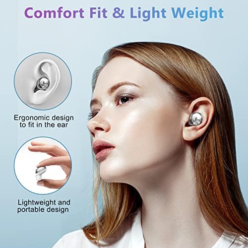ELOVEN Premium Bluetooth Noise-Canceling Earbuds – 120-Hour Playtime with Deep Bass Sound – Customizable Fit for Ultimate Comfort – Compatible with i Phone 16/15/14 & Samsung S24/S23/S22/S21 Ultra – Ideal for Music, Movies, and Calls – Stylish, Durable Design for Everyday Use