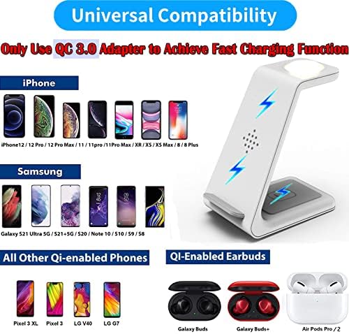 Elevate Your Charging Experience with the Premium 2 in 1 Wireless Charging Station for i Phone & Air Pods – Fast-Charging Dock with Built-In LED Indicator, Compatible with i Phone 14/14 Pro/13/13 Pro/12/12 Pro & Samsung Devices – Sleek and Modern Design for Home and Office, Durable Clutter-Free Power Solution for Tech Enthusiasts