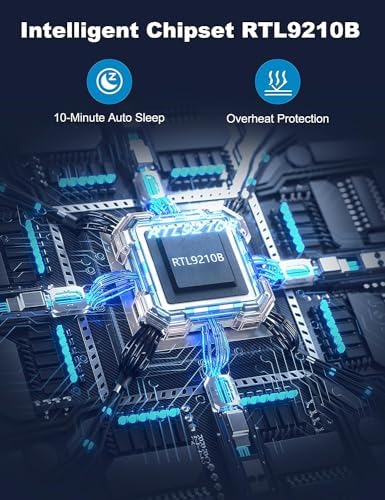 ANYOYO High-Speed NVMe to USB 3.1/3.2 Gen 2 Adapter – 10 Gbps M.2 SSD Converter for Seamless Data Transfer and Enhanced Compatibility with M Key & B+M Key SSDs – Supports 2242, 2260, 2280 Sizes for Ultimate Portability and Effortless Setup