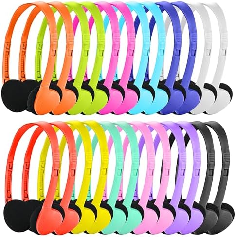 Classroom Audio Excellence: 30-Pack Durable Multi-Color Headphones for Engaging Learning – Perfect for Tablets, Laptops & PCs – Ideal Student Companion for Focused Study and Group Collaboration