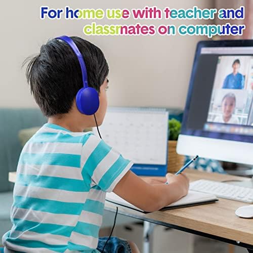 Elevate Classroom Engagement with Konohan Kids Headphones – Bulk 18-Pack Adjustable Wired Earphones for Students, Teens, and Adults, Offering Universal 3.5 mm Compatibility and Superior Sound Quality – Durable and Comfortable for All Learning Environments