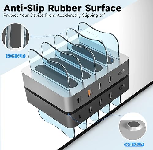 Ultimate 4-Port USB Fast Charging Station – Smart Multi-Device Dock for Phones & Tablets – Universal Charging Hub with Enhanced Safety Features – Sleek Design for Home & Office Efficiency – Rapid Power Delivery Solution