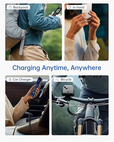 USBC to USBC Cable for Car, 3FT Coiled USB Type C Charge Cable Fast Charging, 2Pack Short USB-C Cable Compatible with iPhone 16/15/Samsung Galaxy S20 S10 S9 S8 Plus Note 10 9 8 and More USB C Devices – Enhanced Compatibility and Speed