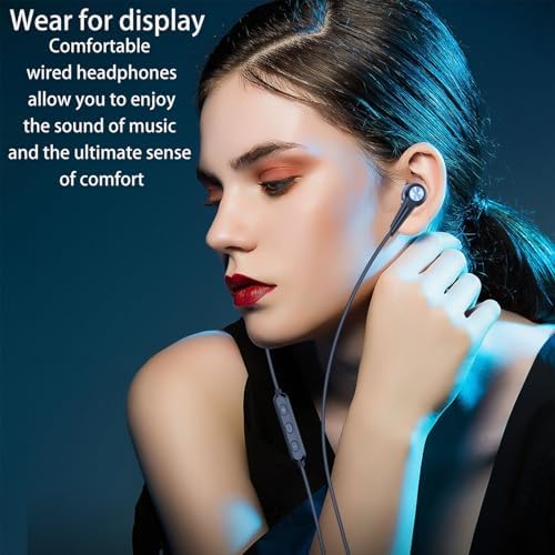 ASVOQ USB-C Wired In-Ear Headphones with Integrated Microphone & Volume Control – Superior Sound for i Phone 15/16 Pro Max, Google Pixel, Xiaomi, One Plus, Sony & Mac Book – Ultimate Comfort & Durability for Calls, Music, and On-the-Go Listening