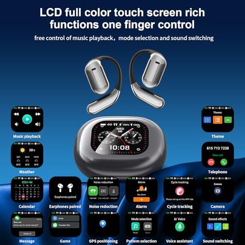 Revolutionary AI Translation Earbuds with Touch Interface – Instant 144 Language Real-Time Communication for Travelers, Professionals, and Language Enthusiasts – Bluetooth-Enabled for i OS & Android Devices – Lightweight, Ergonomic Design with Extended Battery Life and Advanced Noise-Cancellation for Clarity in Every Conversation