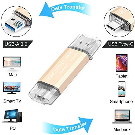 High-Speed 512 GB Dual Port USB 3.0 Type C Flash Drive – Versatile OTG Memory Stick for Android Smartphones & PCs, Compatible with Samsung Galaxy S10/S9/S8/Note 9, LG, Google Pixel – Compact & Stylish Red Design for Effortless File Transfers
