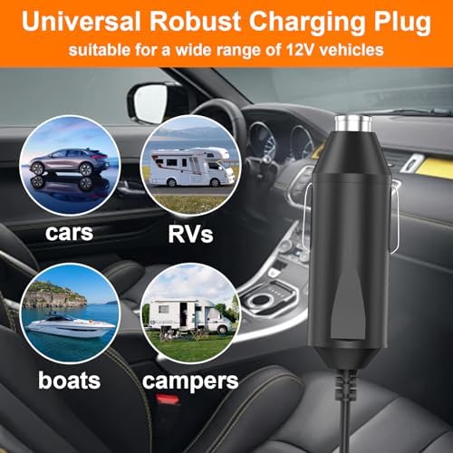 10 ft High-Performance Car Charger for Inogen One G2, G3, G4, G5 – Reliable 12 V Power Cord Replacement for Models BA-306, BA-301, BA-302, BA-303 – Ultimate Travel Companion for Oxygen Therapy Users